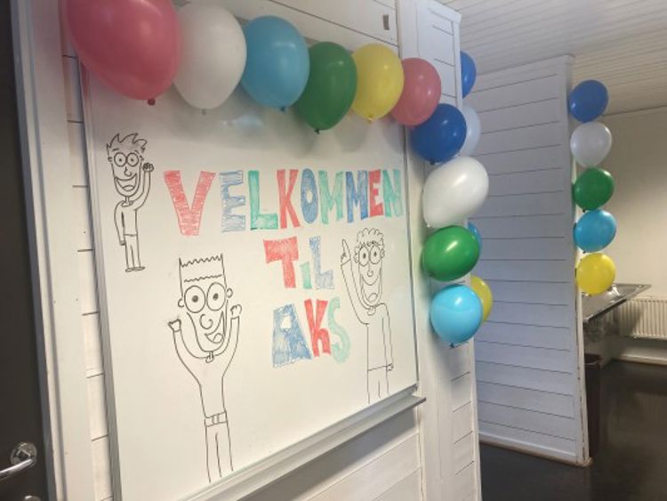 Ballonger på en tavle